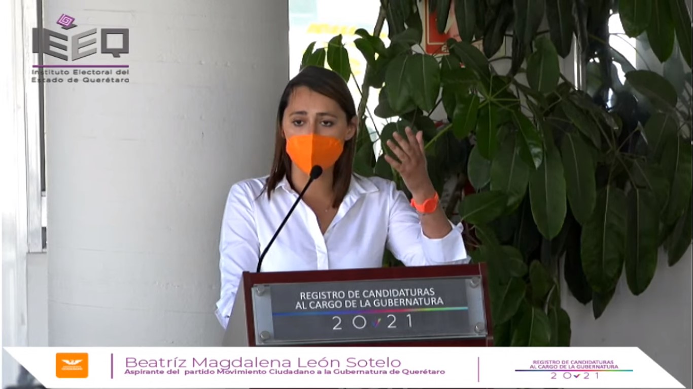 Beatriz León registra su candidatura ante el IEEQ - El Queretano