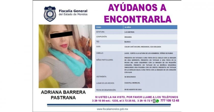 En Cuautla encuentran decapitada a mujer que estaba desaparecida desde hace 44 días