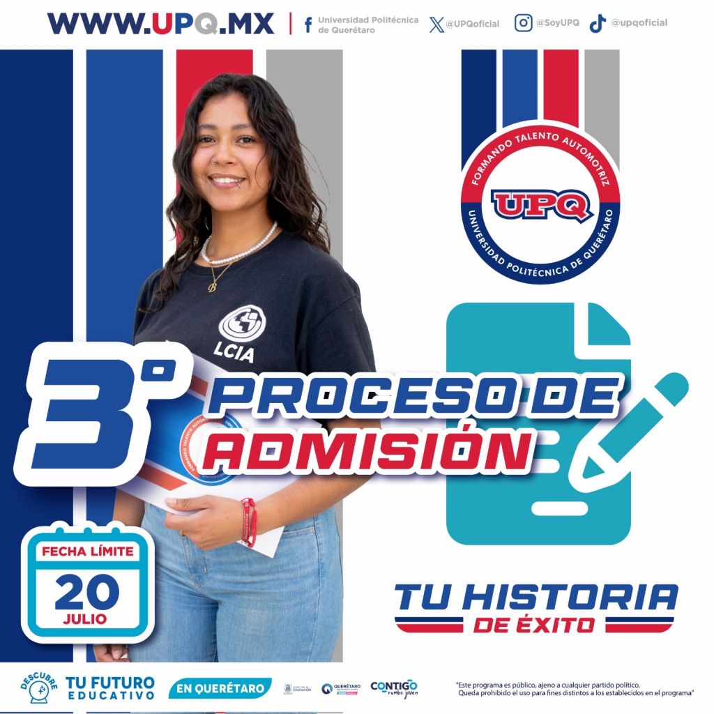 Abren nuevo periodo de admisión en la UPQ para julio 2025 - El Queretano